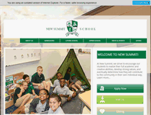 Tablet Screenshot of newsummitschool.com